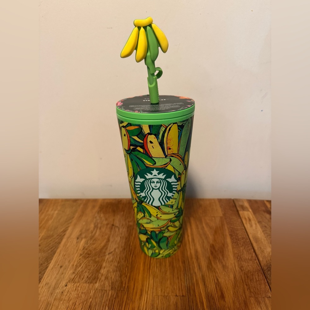 Starbucks x FARM Rio 2025 Banana Tumbler, Limited Edition with Lid and Straw